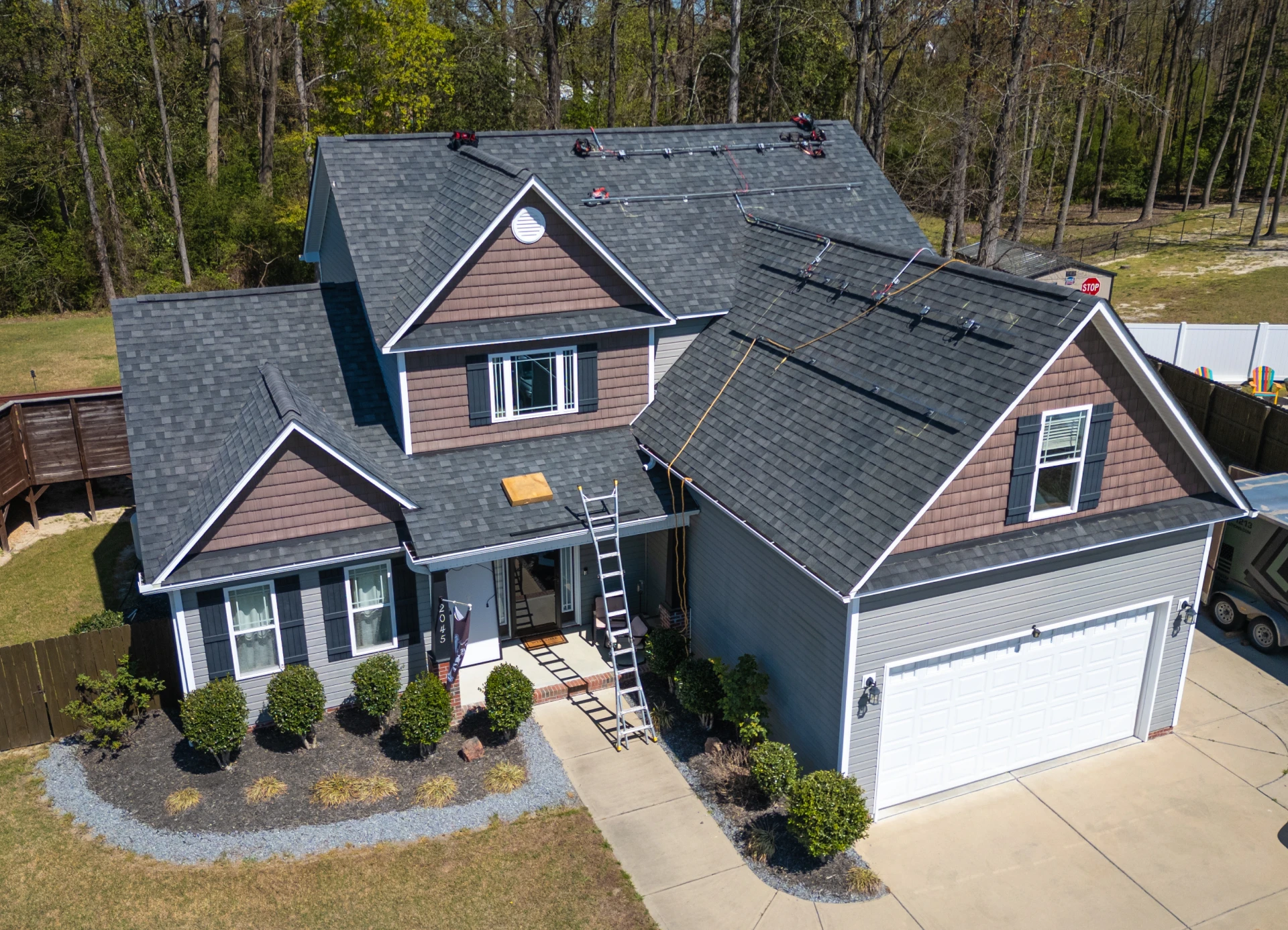 Suburban home with driveway and garage